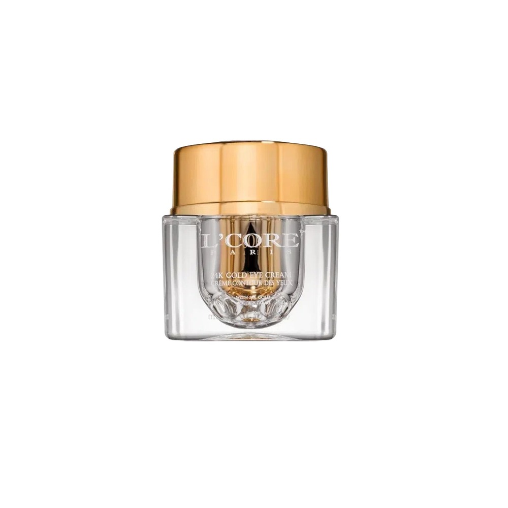New L'Core Paris 24K Gold Eye Cream 1oz Gold Anti-Aging Luxury Skincare $450